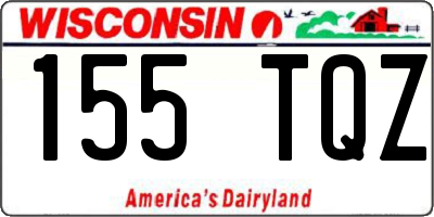 WI license plate 155TQZ