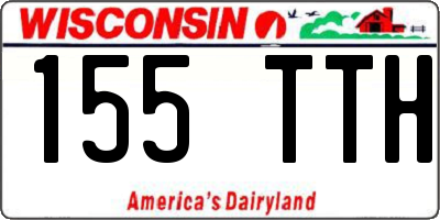 WI license plate 155TTH
