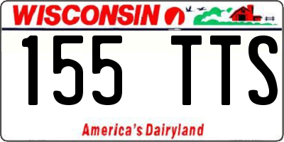 WI license plate 155TTS