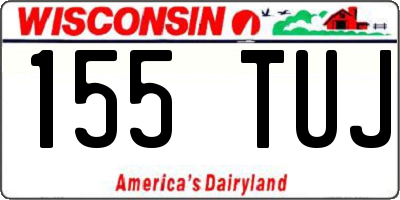 WI license plate 155TUJ