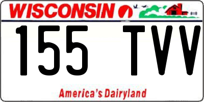 WI license plate 155TVV
