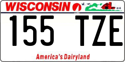 WI license plate 155TZE