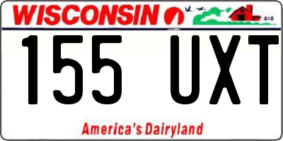 WI license plate 155UXT
