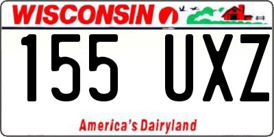 WI license plate 155UXZ