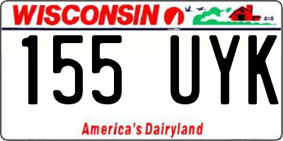 WI license plate 155UYK