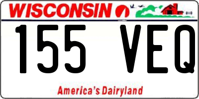 WI license plate 155VEQ