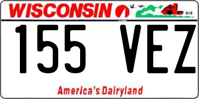 WI license plate 155VEZ