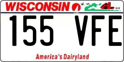 WI license plate 155VFE