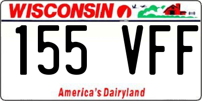 WI license plate 155VFF