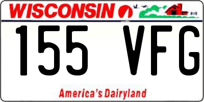 WI license plate 155VFG