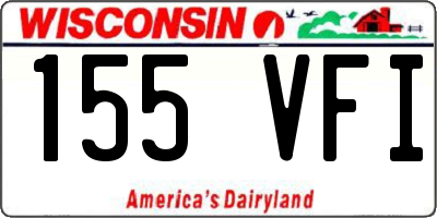 WI license plate 155VFI