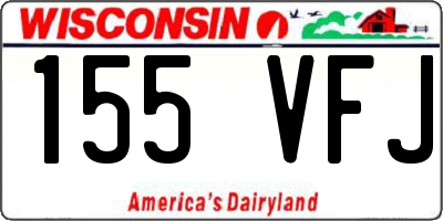 WI license plate 155VFJ