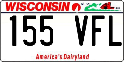 WI license plate 155VFL