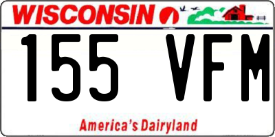 WI license plate 155VFM