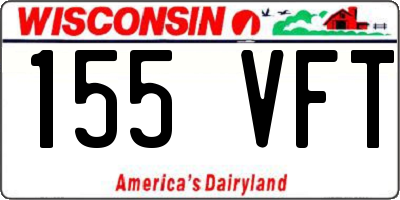 WI license plate 155VFT