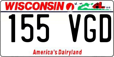 WI license plate 155VGD