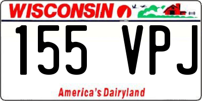 WI license plate 155VPJ
