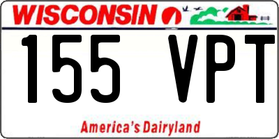 WI license plate 155VPT