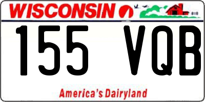 WI license plate 155VQB