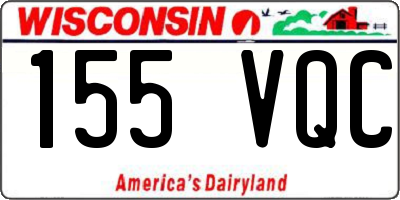 WI license plate 155VQC