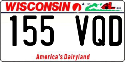 WI license plate 155VQD