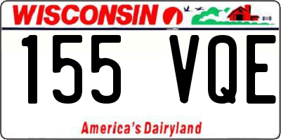 WI license plate 155VQE