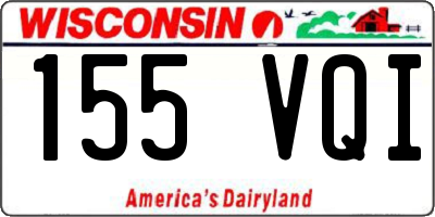 WI license plate 155VQI