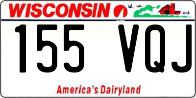 WI license plate 155VQJ