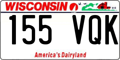 WI license plate 155VQK