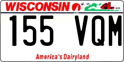 WI license plate 155VQM