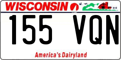 WI license plate 155VQN