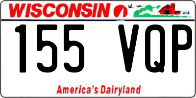 WI license plate 155VQP
