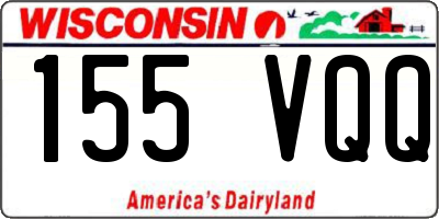 WI license plate 155VQQ