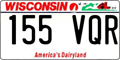 WI license plate 155VQR