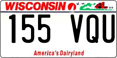 WI license plate 155VQU