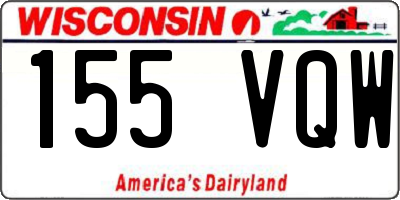 WI license plate 155VQW