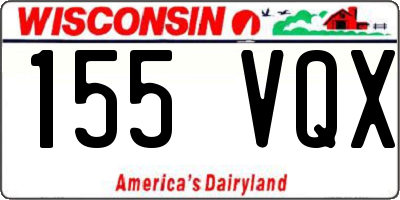 WI license plate 155VQX