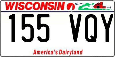 WI license plate 155VQY