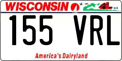 WI license plate 155VRL