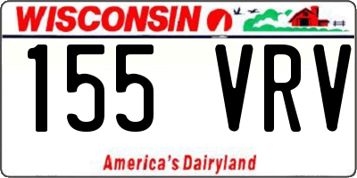 WI license plate 155VRV