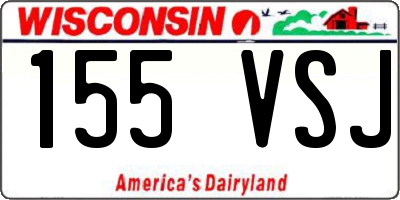 WI license plate 155VSJ