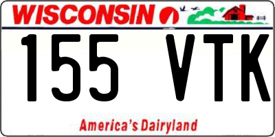WI license plate 155VTK
