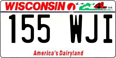 WI license plate 155WJI