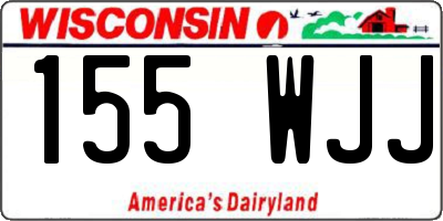 WI license plate 155WJJ