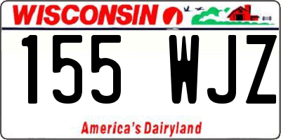 WI license plate 155WJZ