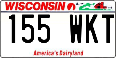 WI license plate 155WKT