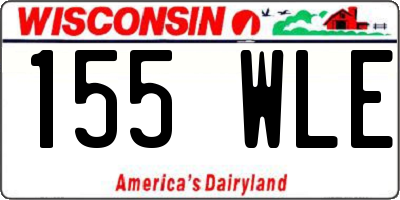 WI license plate 155WLE