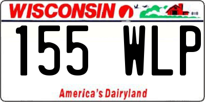 WI license plate 155WLP