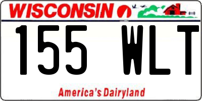 WI license plate 155WLT