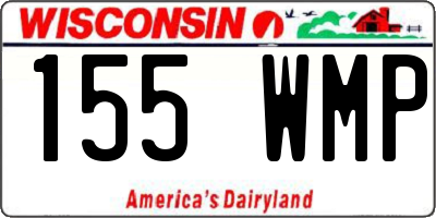 WI license plate 155WMP